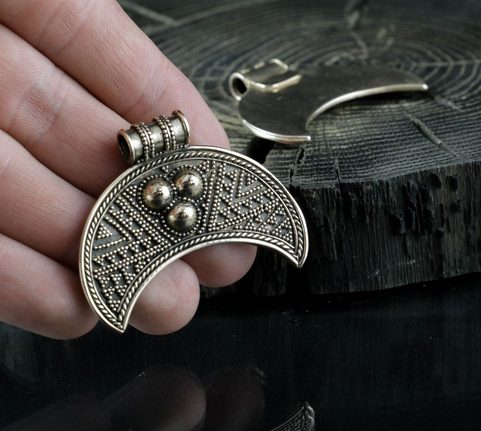 ZIVA, LUNITSA, SLAVS, VIKINGS, PENDANT, BRONZE