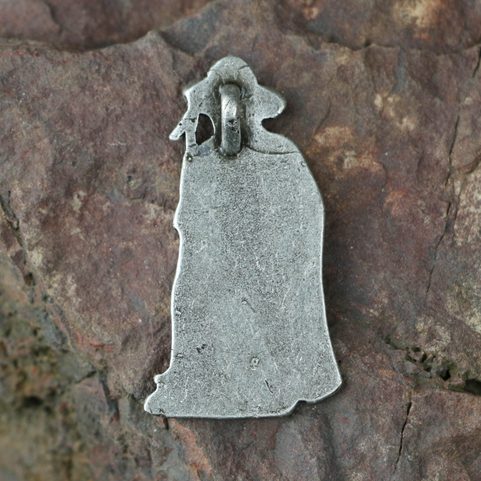 RÜBEZAHL - MOUNTAIN SPIRIT, AMULET, ZINC, ANTIQUE SILVER