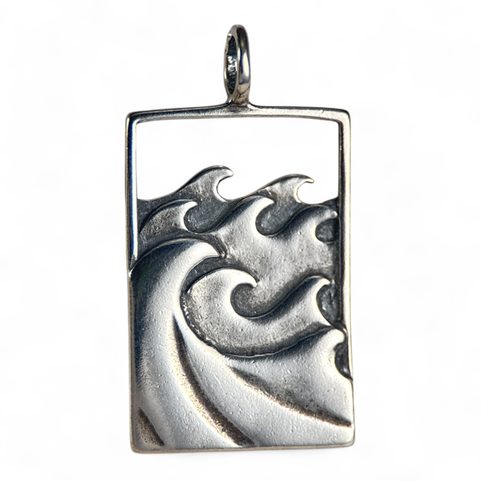 OCÉAN, PENDENTIF, ARGENT