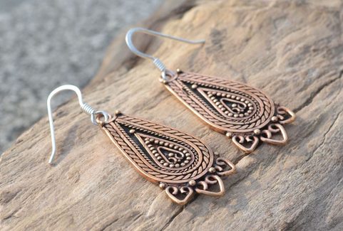LADA, BRONZE SLAVIC EARRINGS