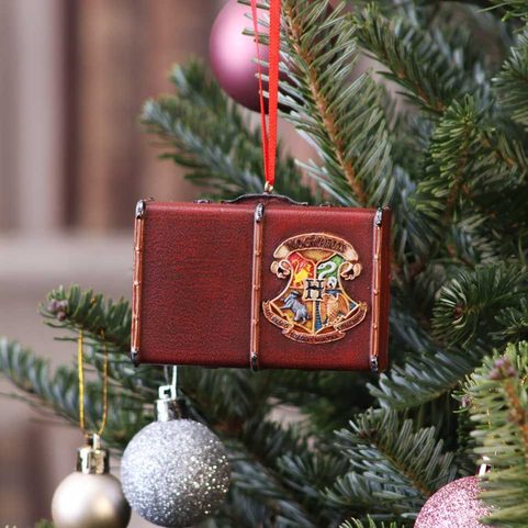 HARRY POTTER HOGWARTS SUITCASE HANGING ORNAMENT