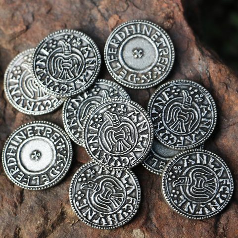 ANLAF GUTHFRITHSSON, NORTHUMBIRA AND DUBLIN VIKING COIN, REPLICA, ZINC