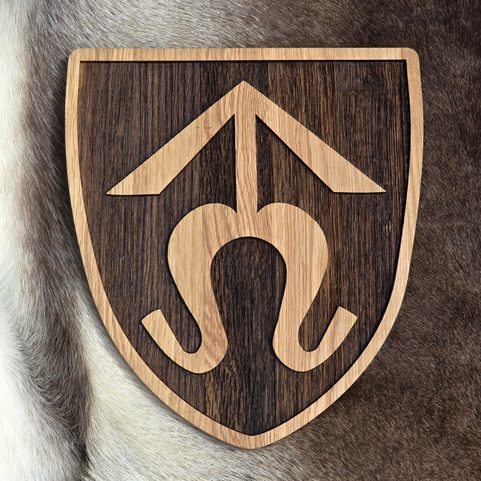 JAN ROHÁČ VON DUBÉ, MITTELALTERLICHES HUSSITISCHES WAPPEN IN GROSSEM SCHILD