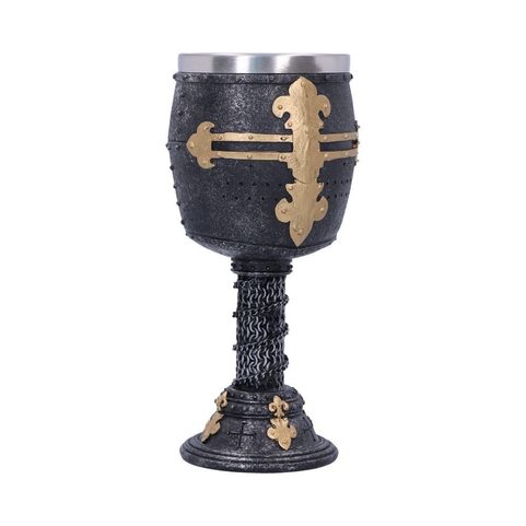 CRUSADER MEDIEVAL KNIGHT CHAINMAIL WINE GOBLET