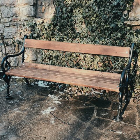 CHATEAU PARK BENCH, CAST IRON