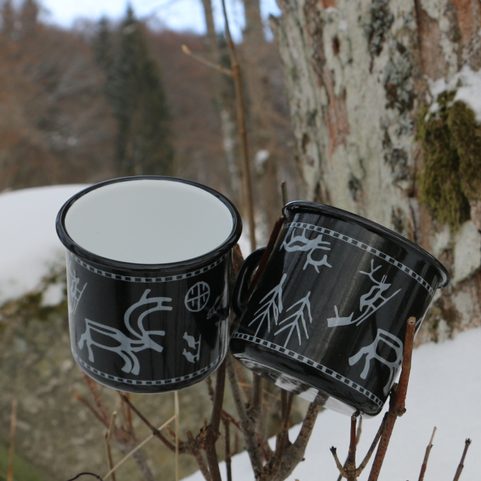 SÁMI SÁPMI LAPLAND ENAMEL MUG