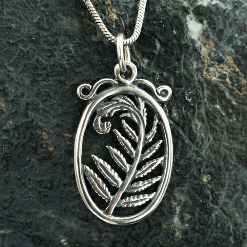 FERN, SILVER PENDANT