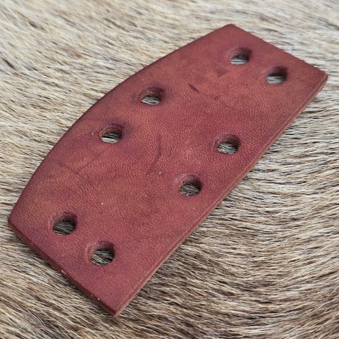LEATHER SCALE, 1 PIECE, COGNAC
