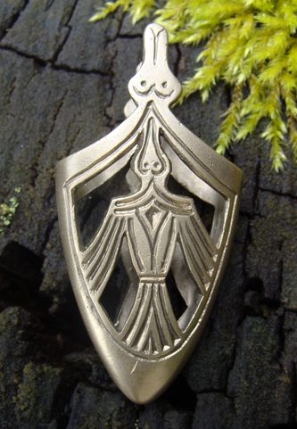 VIKING BRONZE SCABBARD CHAPE