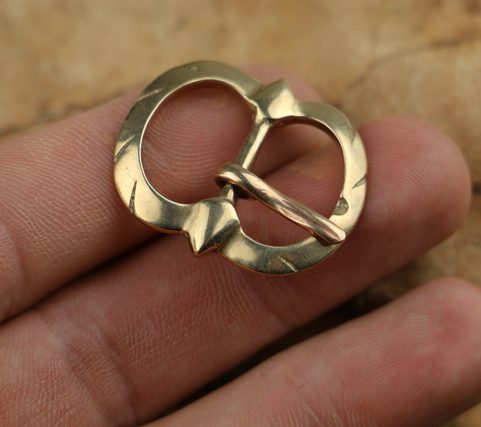 HISTORICAL BUCKLE, BRONZE MIDDLE AGES