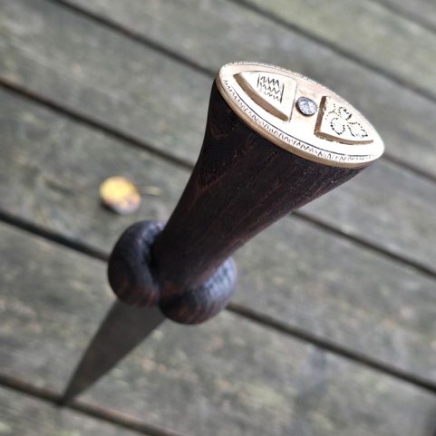 BOLLOCK OR PHALLIC DAGGER, REPLICA FROM XIV.CENTURY, BOHEMIA