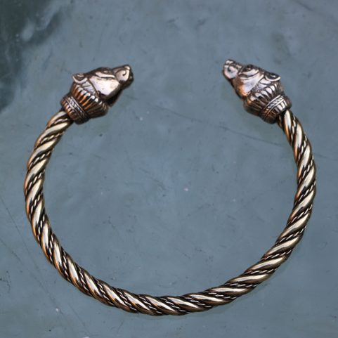 BERSERKER, BEAR, BRASS BRACELET