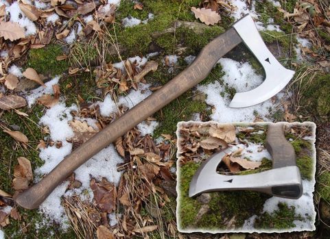 MEDIEVAL BEARDED AXE