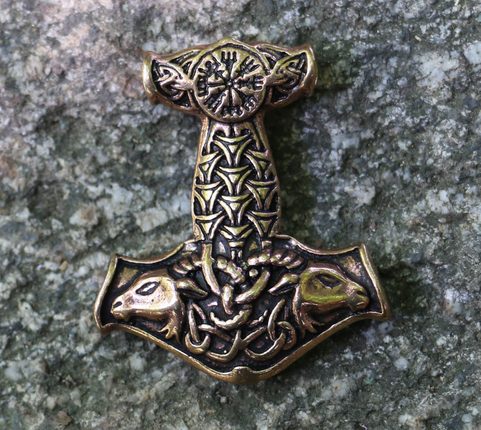 DAGR, THOR'S HAMMER, PENDANT, BRONZE