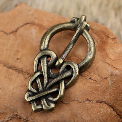 VIKING BELT BUCKLE, FRÖJEL, SWEDEN ZINC ANT. BRASS