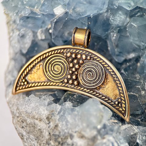 LUNULA, BRONZE PENDANT