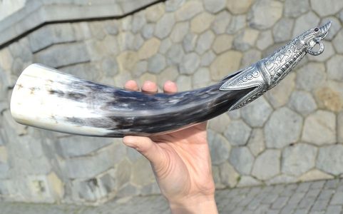 VIKING DRINKING HORN, NINIAN'S ISLE, SHETLANDS, 0.3 L