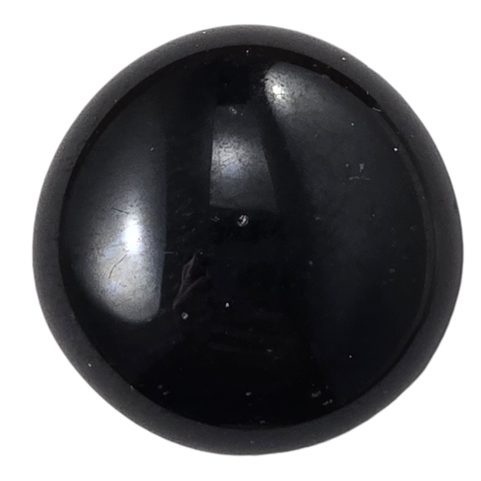 PLAYING STONE FOR HISTORICAL BOARD GAMES - GLASS, BLACK