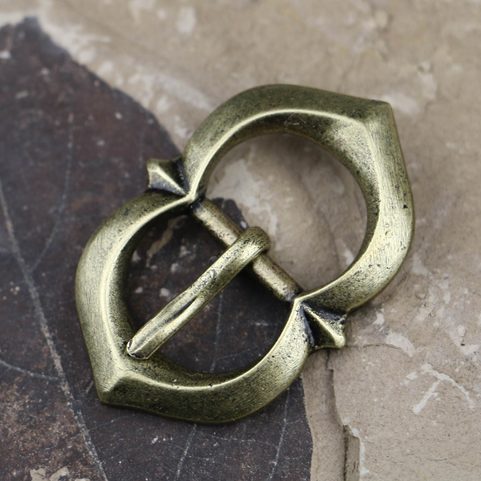 HISTORICAL BUCKLE ZINC, ANT. BRASS
