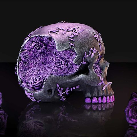SKULL GEODE SKULL 15CM