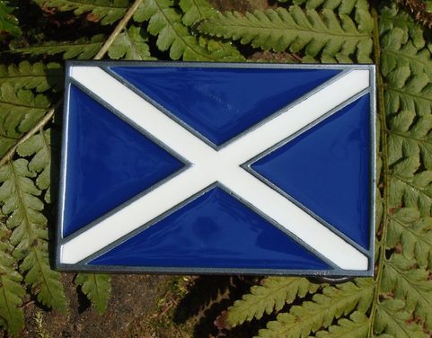 BELT BUCKLE, FLAG OF SCOTLAND