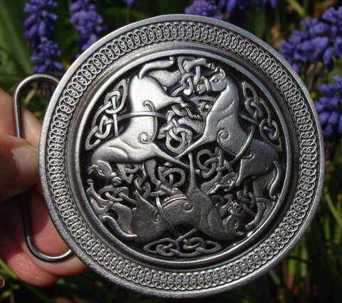 BELT BUCKLE, HORSES OF THE GODDESS EPONA