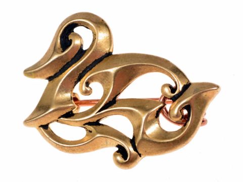 ROMAN BROOCH DUCK, BRONZE