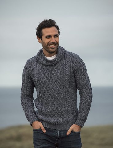 PULL-OVER IRLANDAIS ARAN COLLIER