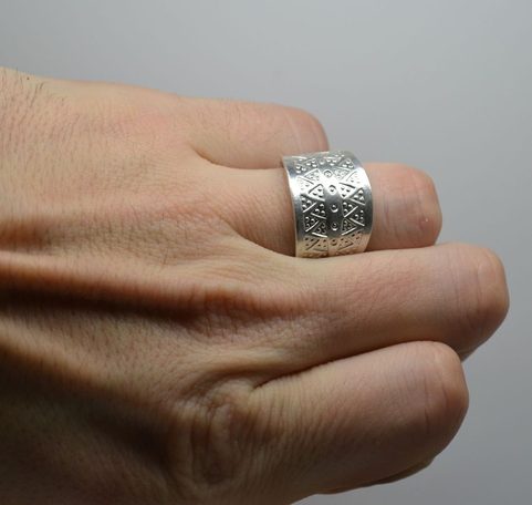 VIKING RING, STERLING SILVER, REPLICA