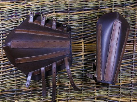 BRACATEUR, CUIR, PROTECTION CONTRE LE COUDE, SANGLES EN CUIR - 1 PIÈCE