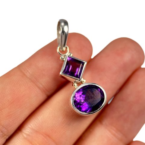 CAIRO, SILVER PENDANT, AMETHYST AG 925/1000
