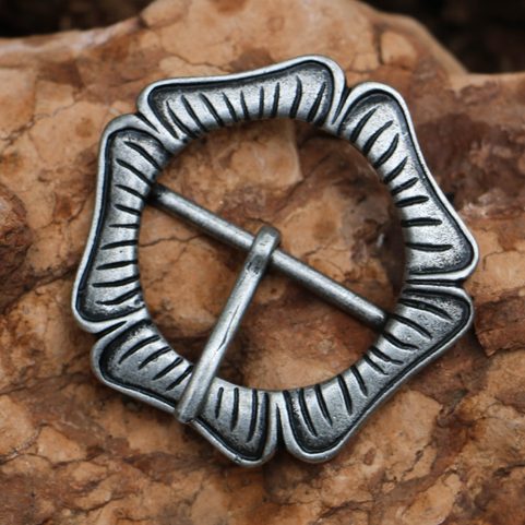 BELT BUCKLE, ENGLAND, XVI. CENTURY ANTIQUE SILVER, ZINC