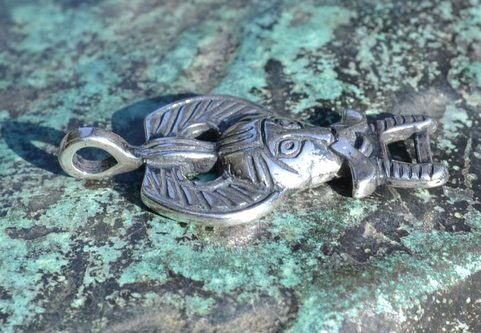 SILVER ODIN PENDANT, RIBE, AG 925