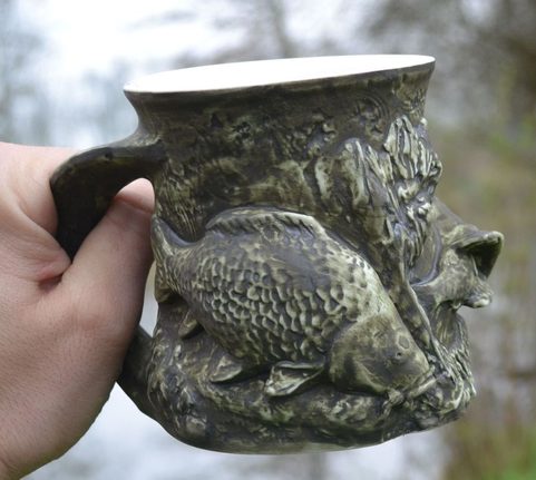 FISH - CARP AND PERCH, CERAMIC MUG, CUP