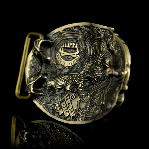 DRAKKAR, BELT BUCKLE, BRASS
