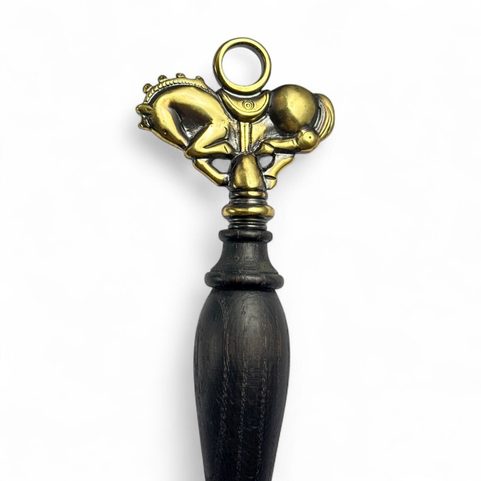 CASTLE SHOE SPOON, HORSE AND HORSESHOE MOTIF