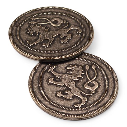 BOHEMIAN LION, COMMEMORATIVE COIN - ZINC