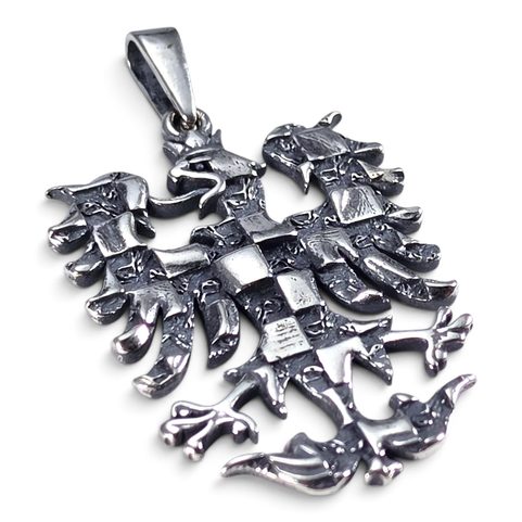 SILVER MORAVIAN EAGLE PENDANT, 925 SILVER