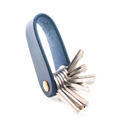 MORLEY, LEATHER KEYCHAIN