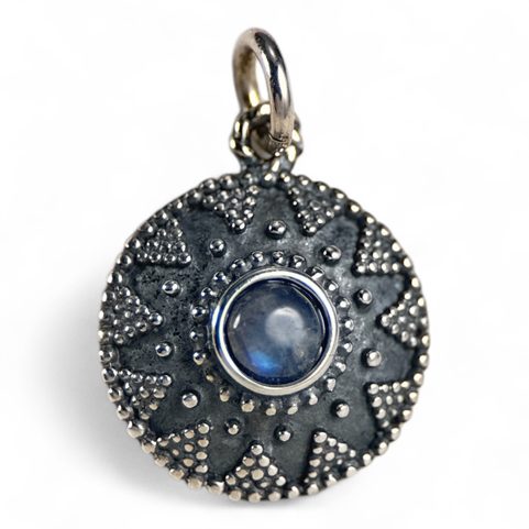 ISOLDA, MONDSTEIN, SILBER-ANHÄNGER AG 925