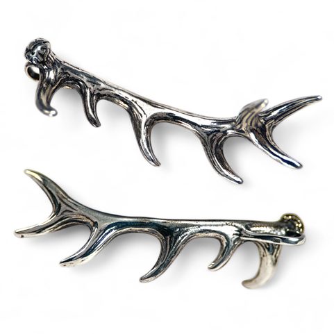 DEER ANTLER, PENDANT, STERLING SILVER