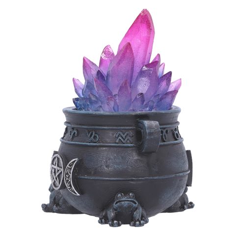 QUARTZ CAULDRON WITH LIGHT-UP CRYSTAL