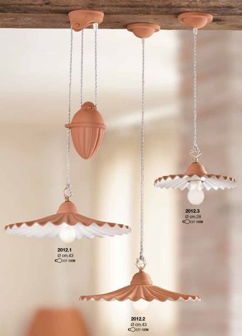 POMPEII CERAMIC PENDANT LAMP 2012-1