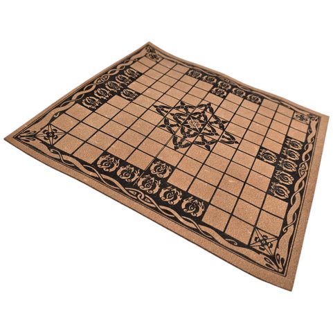 HNEFATAFL - VIKING CHESS- CHESSBOARD, LEATHER