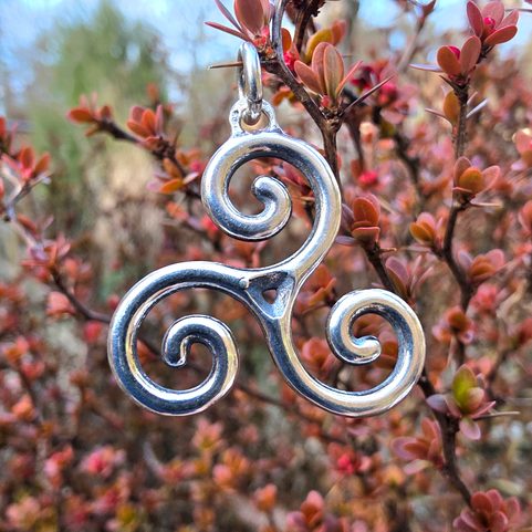 KELTISCHER TRISKEL, SILBERANHÄNGER AG 925