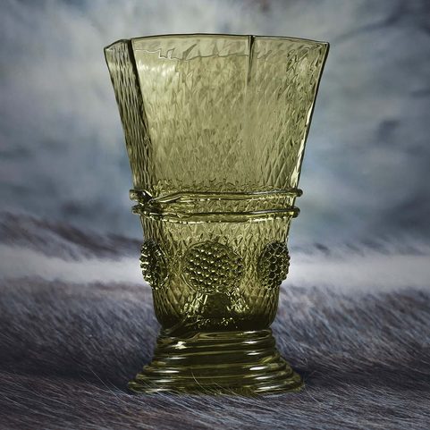 HEXAGON WINE GLASS, 16TH CENTURY GERMANY