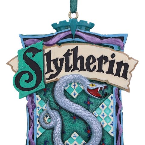 HARRY POTTER SLYTHERIN CREST HANGING ORNAMENT 8CM