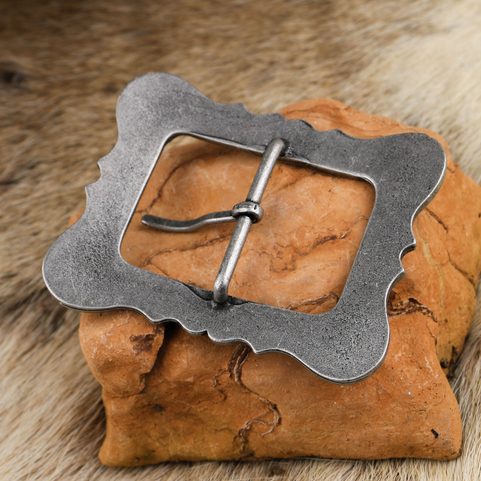 FLEUR - RENAISSANCE BELT BUCKLE ZINC
