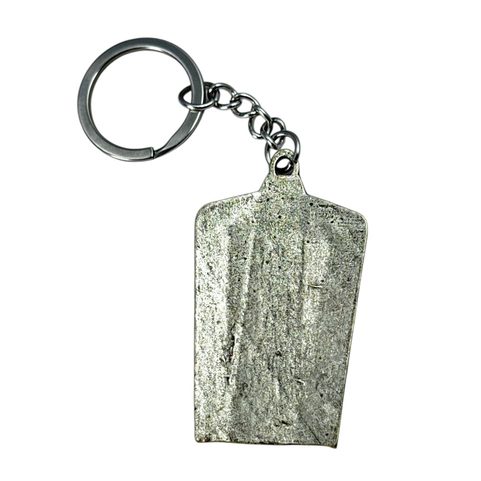 HUSSITE SHIELD, KEY RING, ZINC, ENAMEL