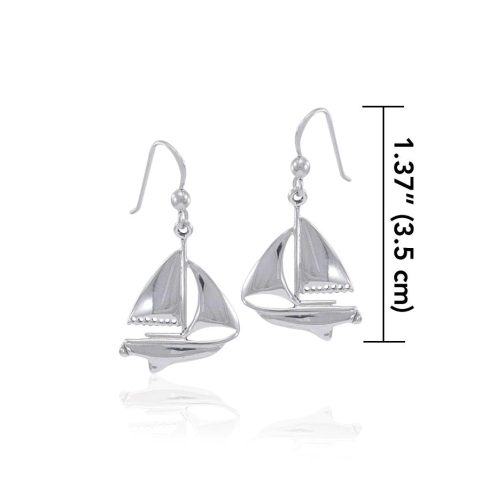 SAILBOAT SILVER EARRINGS